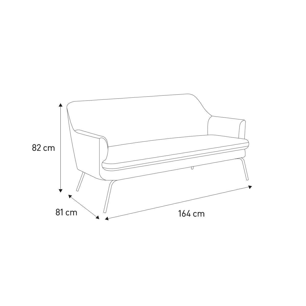 Habitat Celine 2 Seater Velvet Sofa - Blue, Navy – image 7