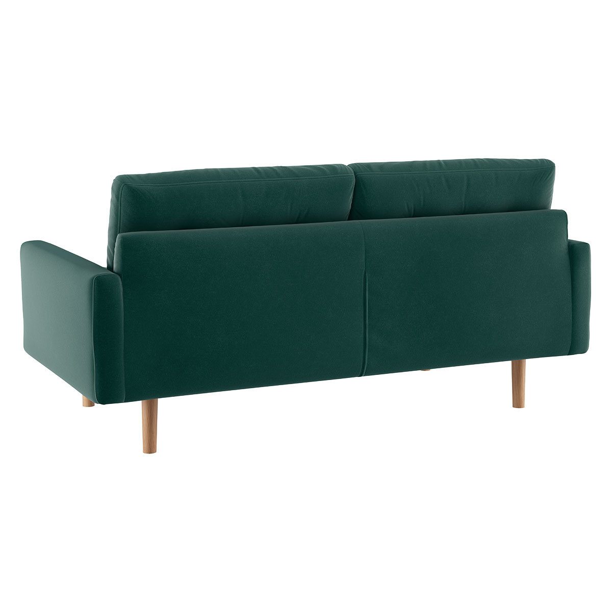 Fenner Emerald Green Velvet 2 Seater Sofa, Green – image 5