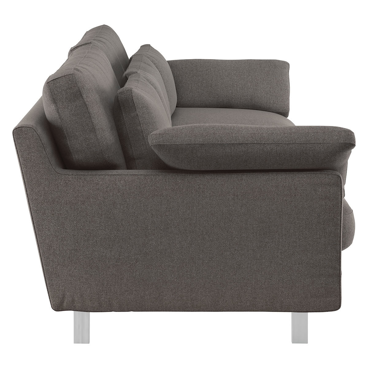 Cuscino Charcoal Grey Tweed Wool Mix 3 Seater Sofa, Charcoal – image 4