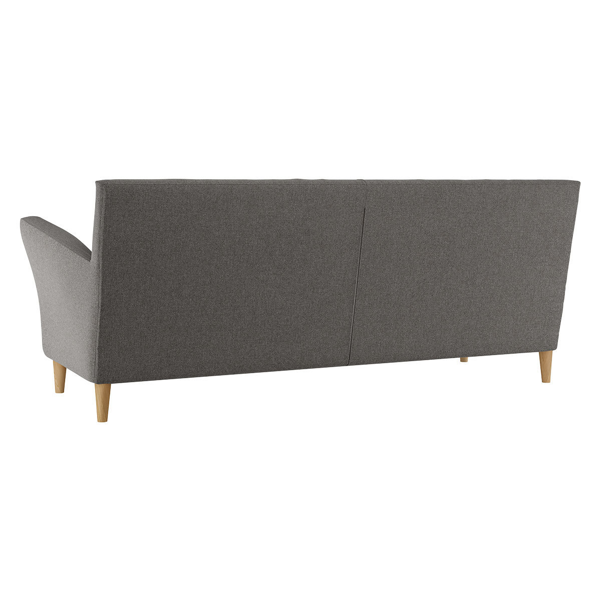 Keele Charcoal Grey Wool 3 Seat Sofa, Charcoal – image 5