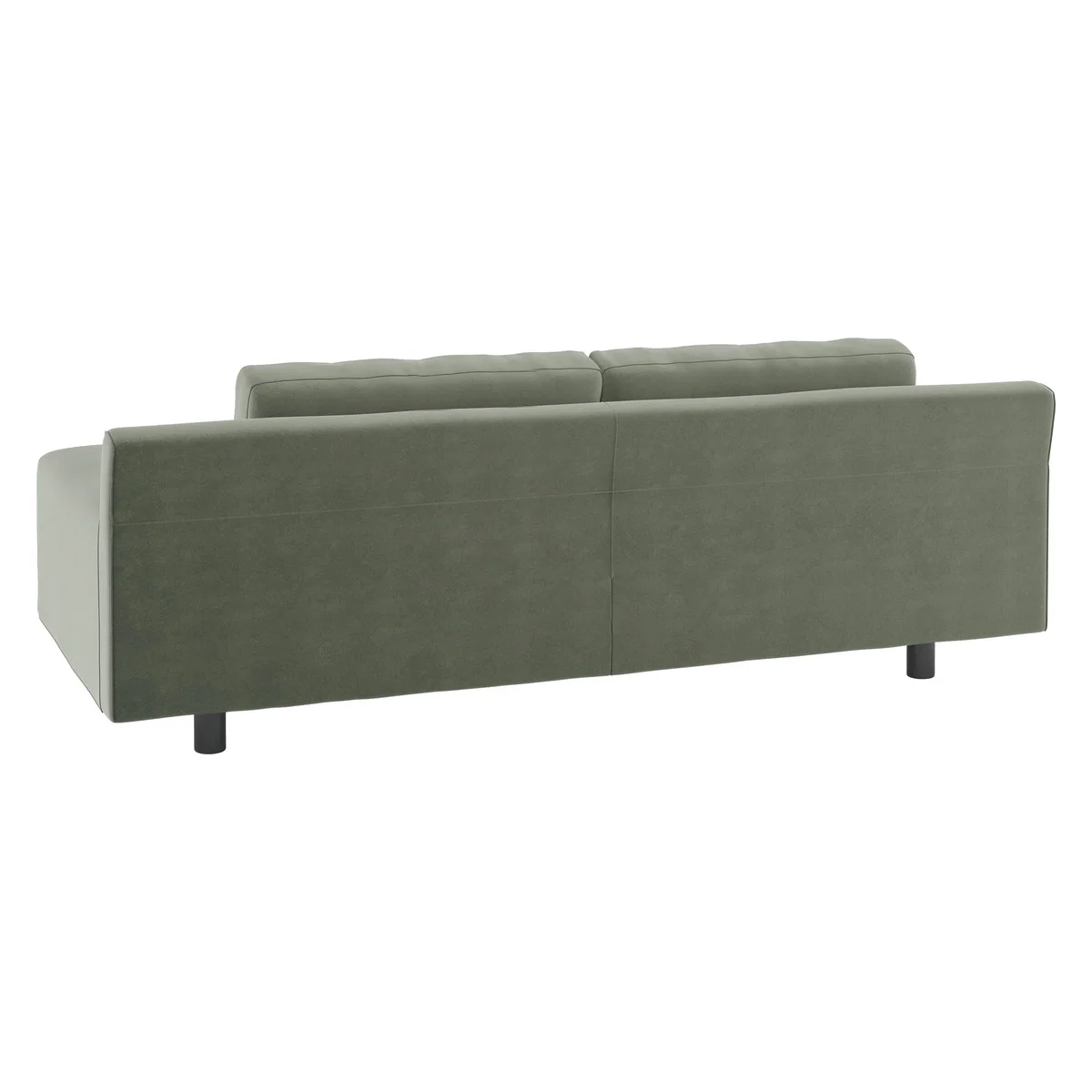 Hendricks Sage Green Velvet 3 Seater Sofa, Green Green – image 5