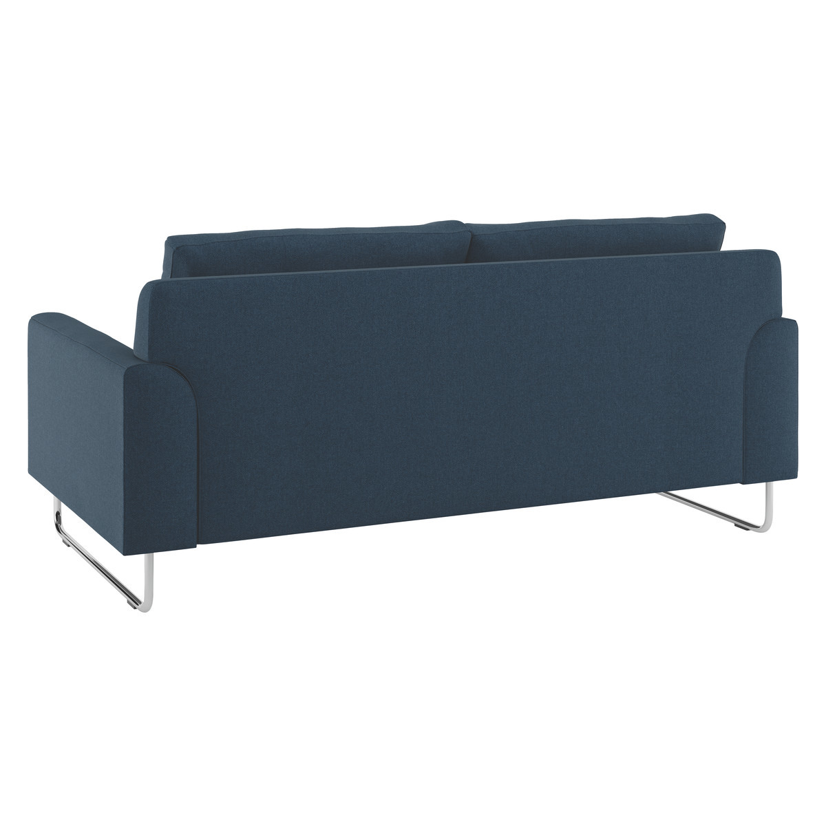Lyle Navy Blue Tweed Wool Mix FaBric 2 Seater Sofa, Navy – image 4