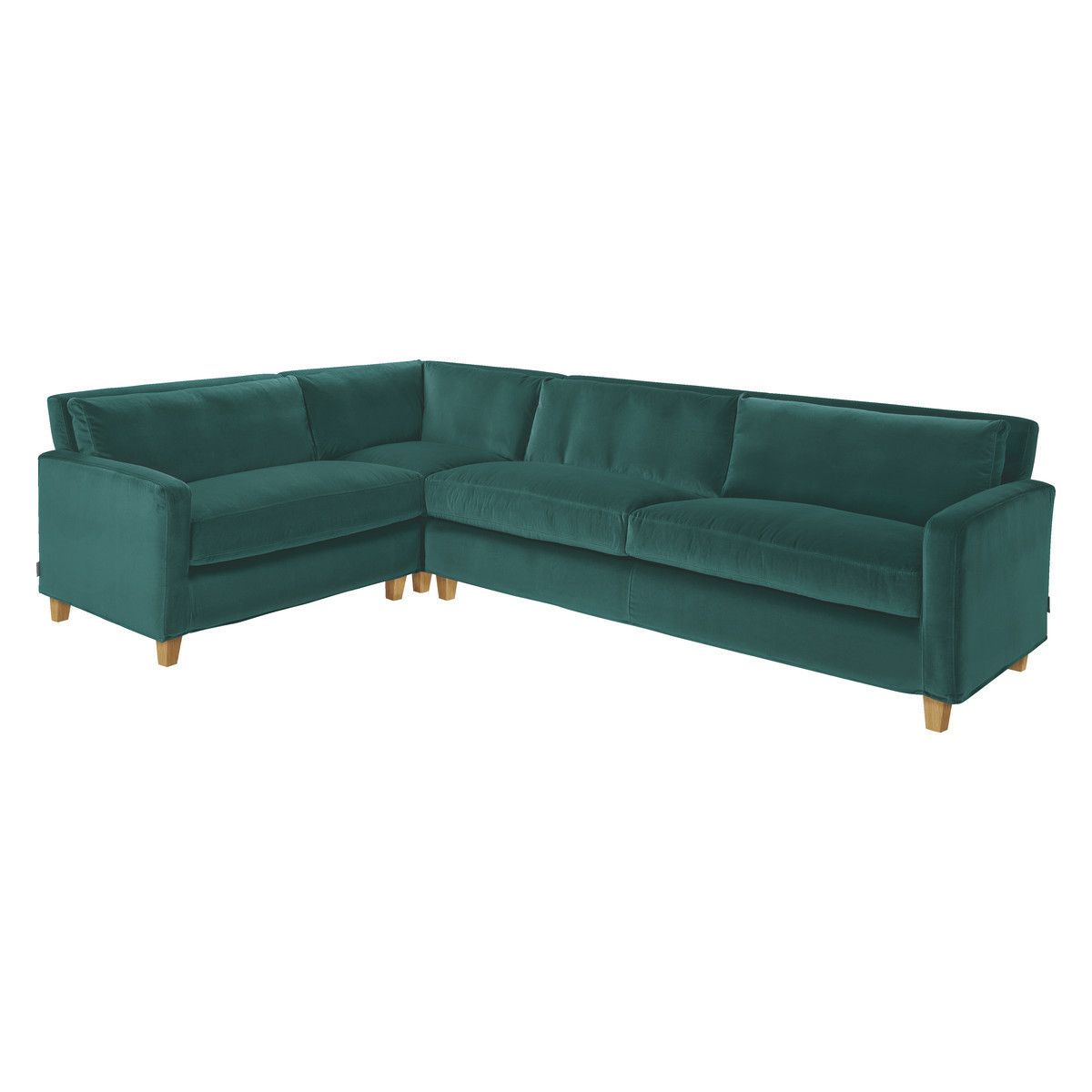 Chester Emerald Green Velvet Right-Arm Corner Sofa, Green – image 3