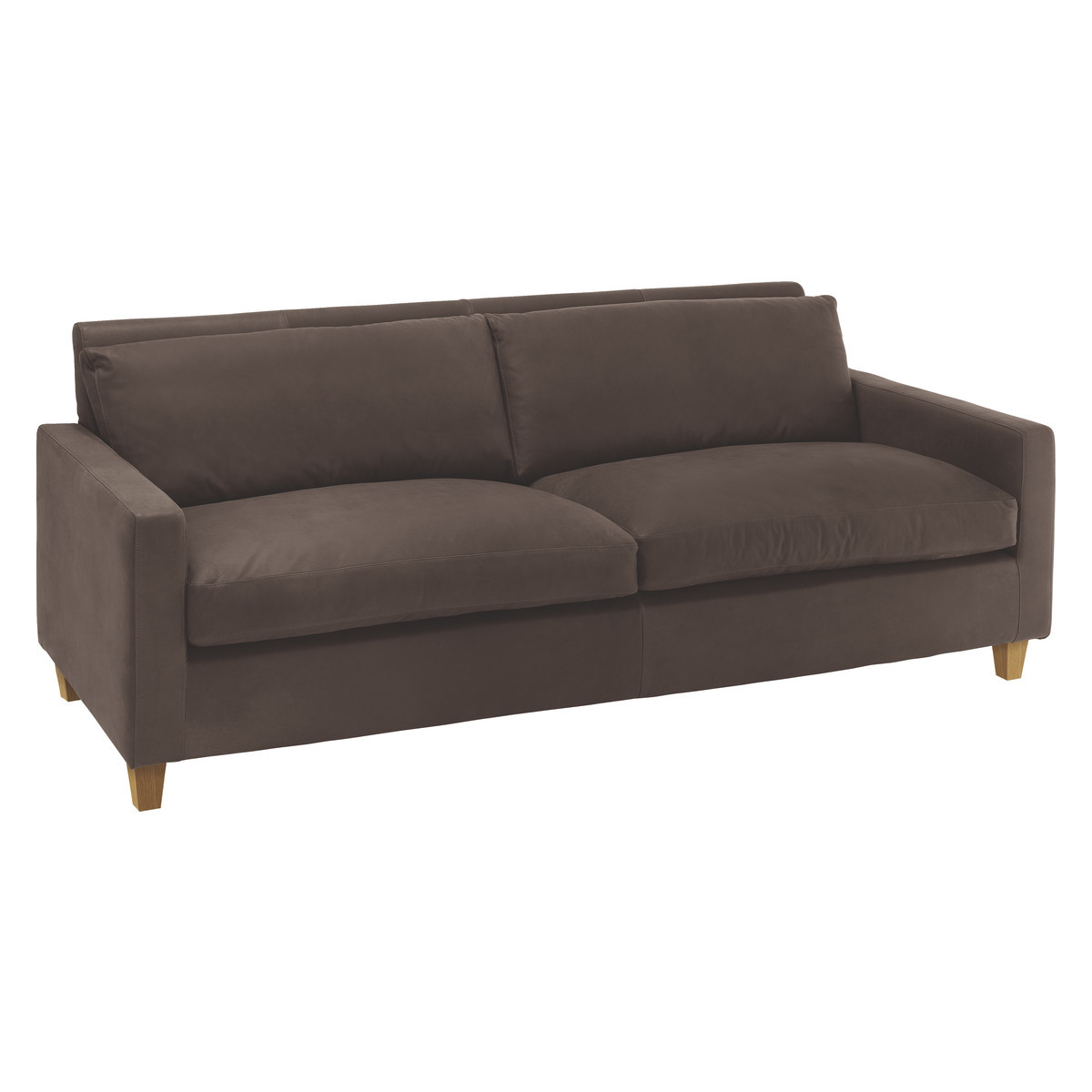 Chester Chocolate Brown Luxury Leather 3 Seater Sofa, Dark Brown – image 3