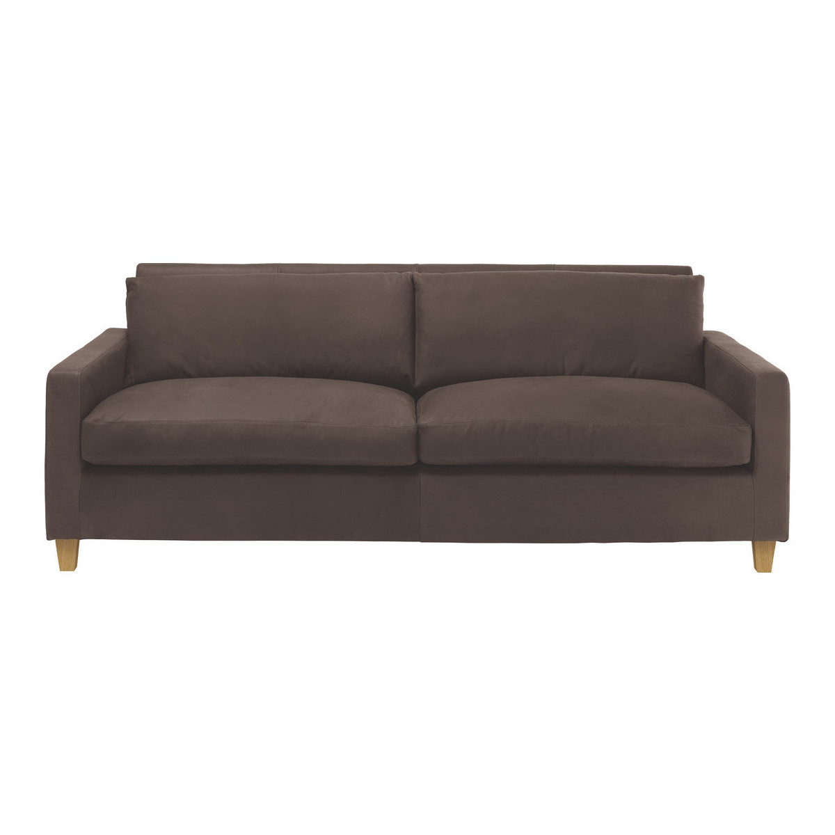 Chester Chocolate Brown Luxury Leather 3 Seater Sofa, Dark Brown – image 1
