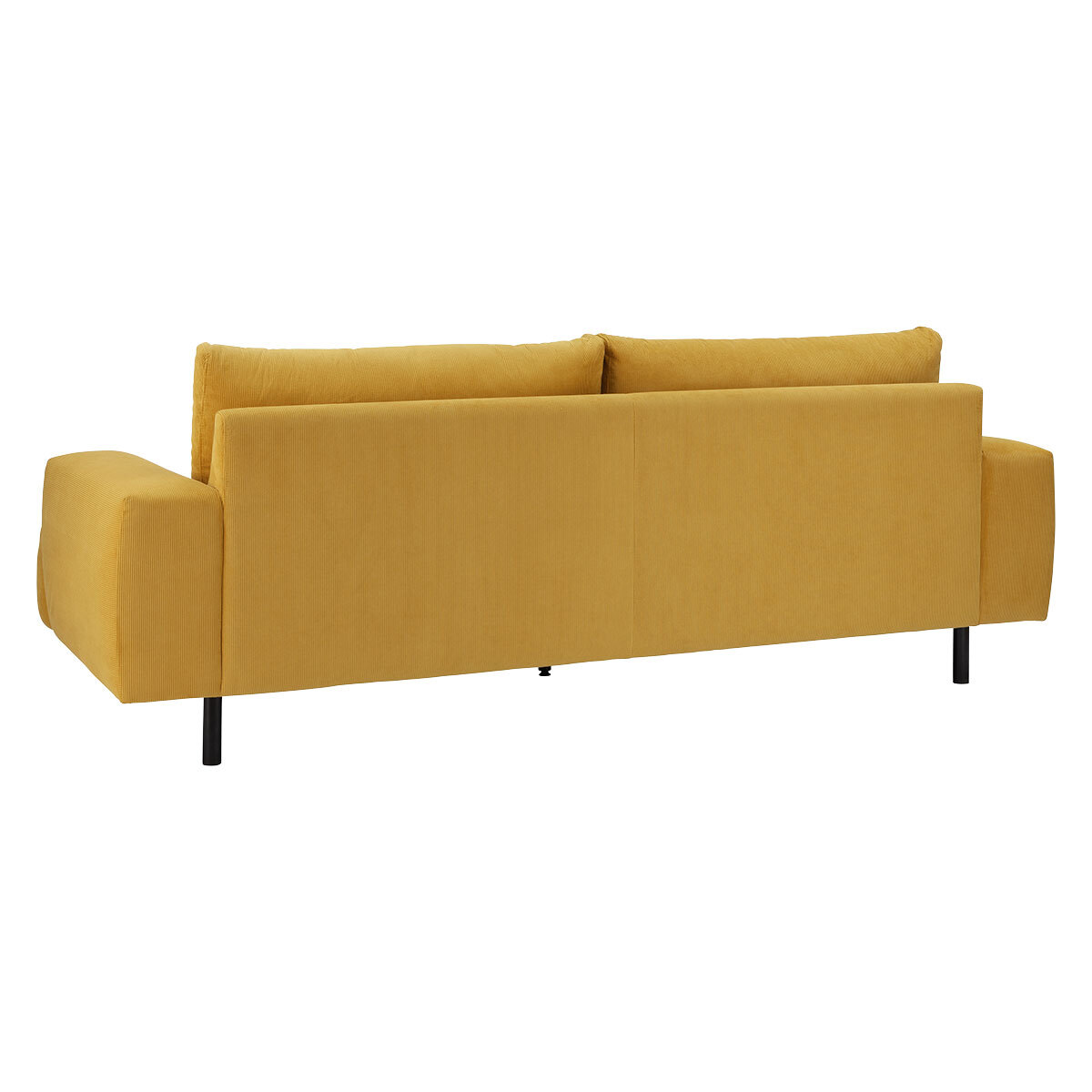 Habitat Julien 3 Seater Fabric Sofa - Yellow, Yellow – image 5