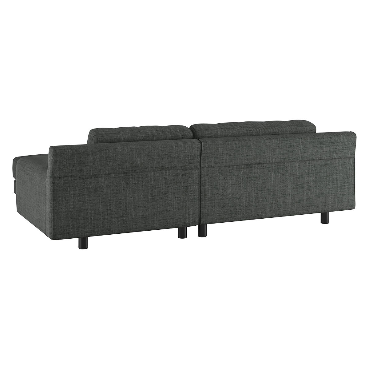 Hendricks Charcoal Grey Italian Woven Small Right-Hand Chaise Sofa, Charcoal – image 5