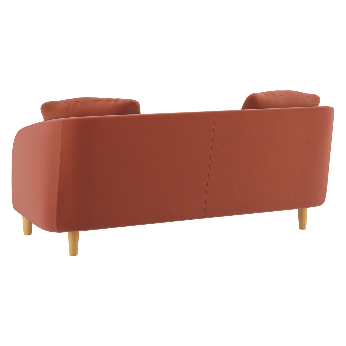Colby Orange Velvet 2 Seater Sofa, Orange – image 5