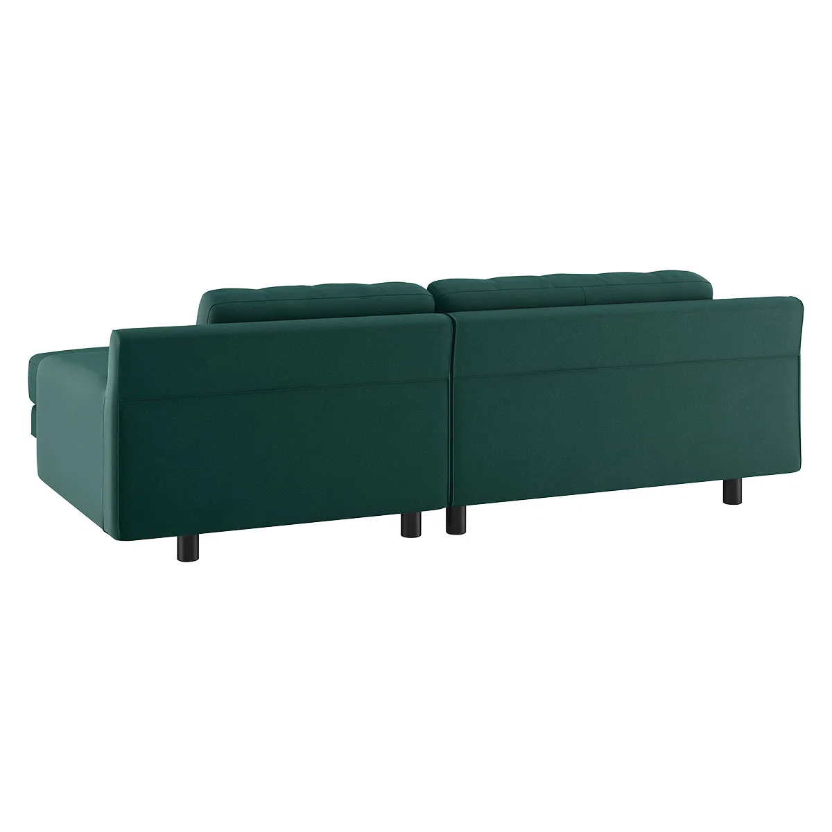 Hendricks Emerald Green Velvet Small Right-Hand Chaise Sofa, Green – image 5