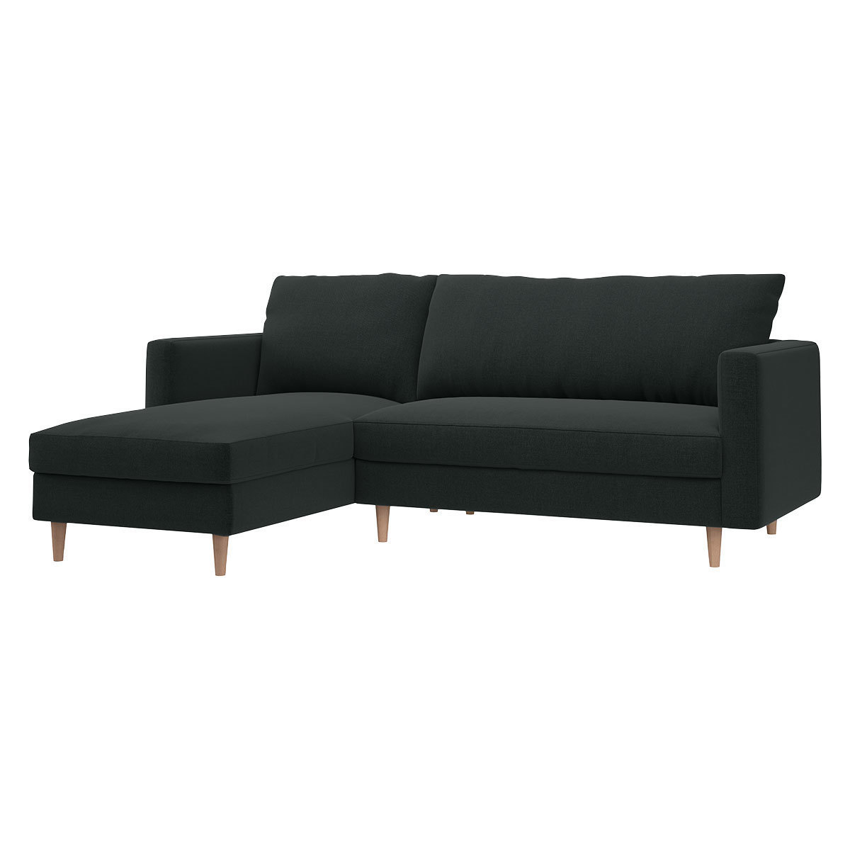 Naya Charcoal Grey FaBric Right Hand Chaise Sofa, Charcoal – image 3