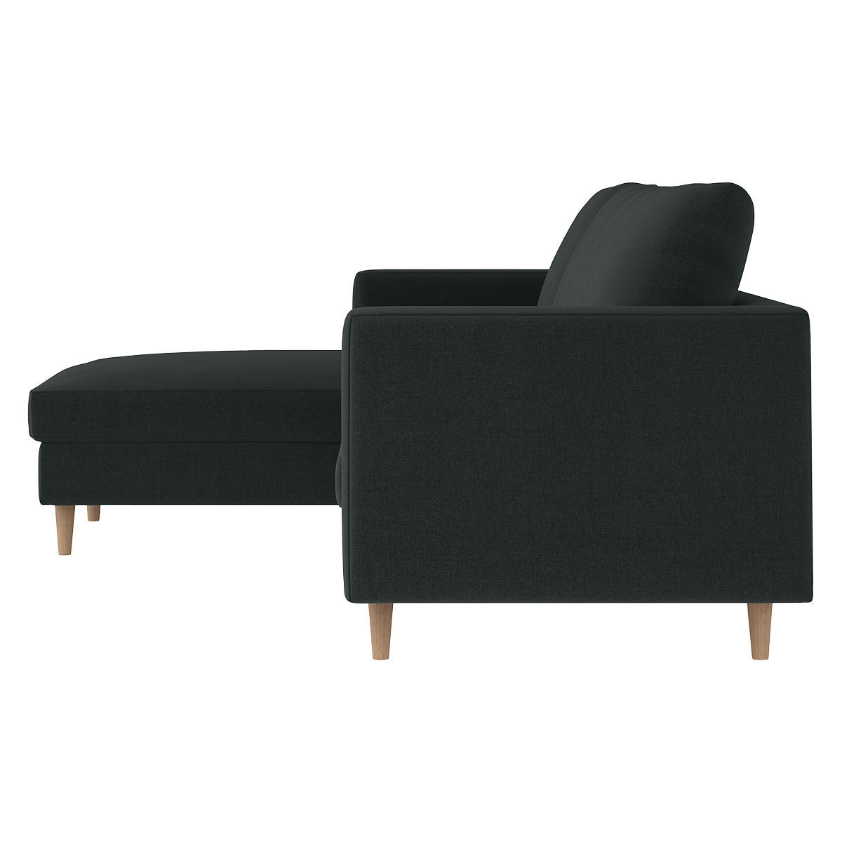 Naya Charcoal Grey FaBric Right Hand Chaise Sofa, Charcoal – image 4