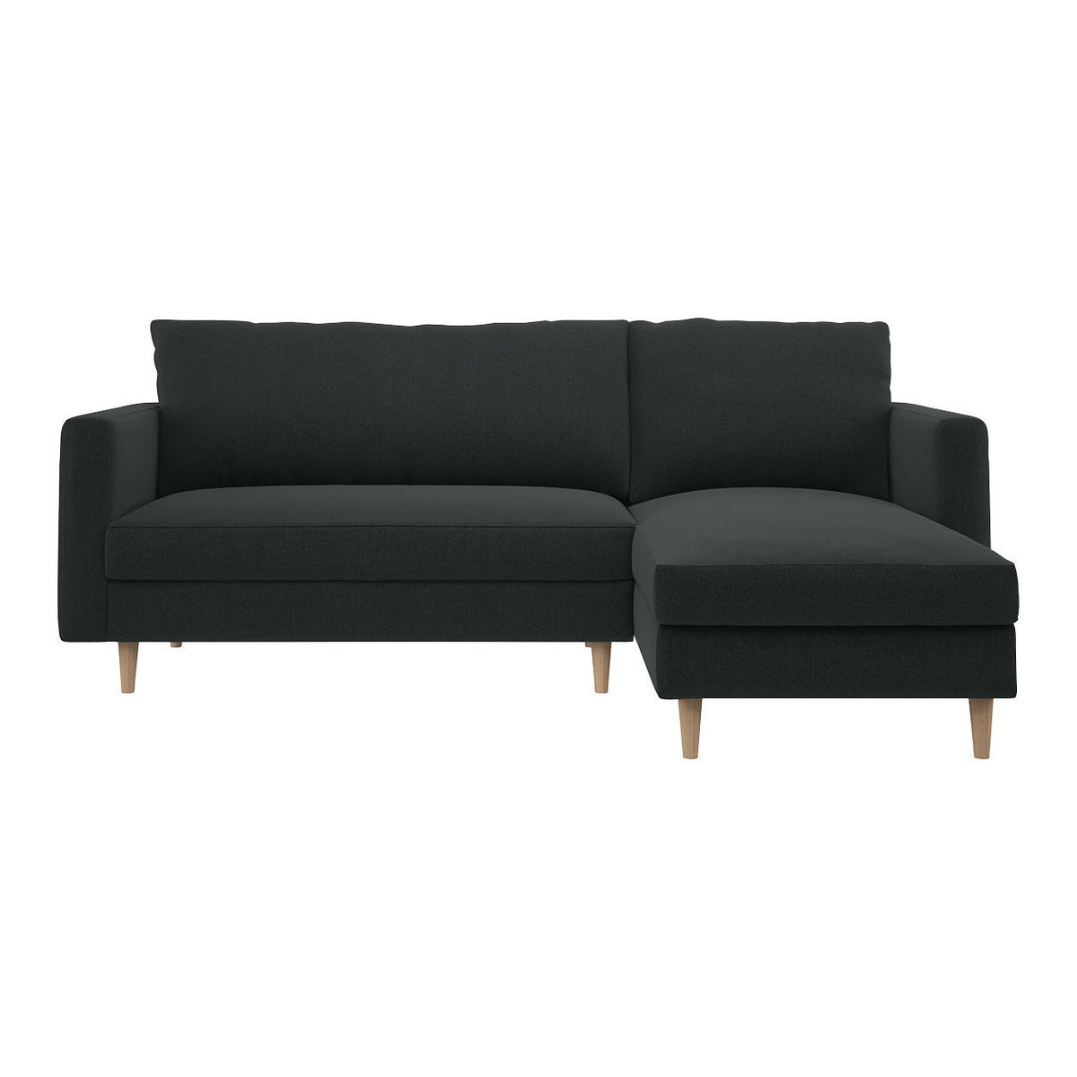 Naya Charcoal Grey FaBric Right Hand Chaise Sofa, Charcoal – image 1