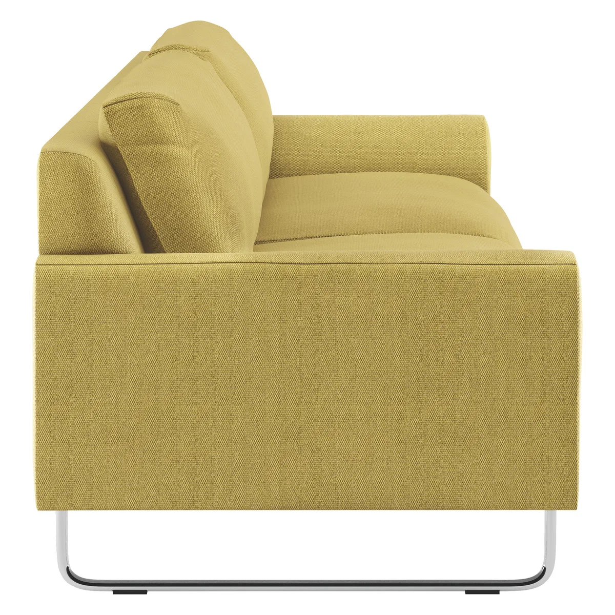 Lyle Saffron Yellow FaBric 3 Seater Sofa, Saffron – image 3