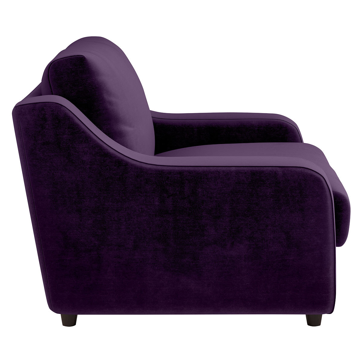 Slope Purple Velvet Loveseat Sofa, Purple – image 4