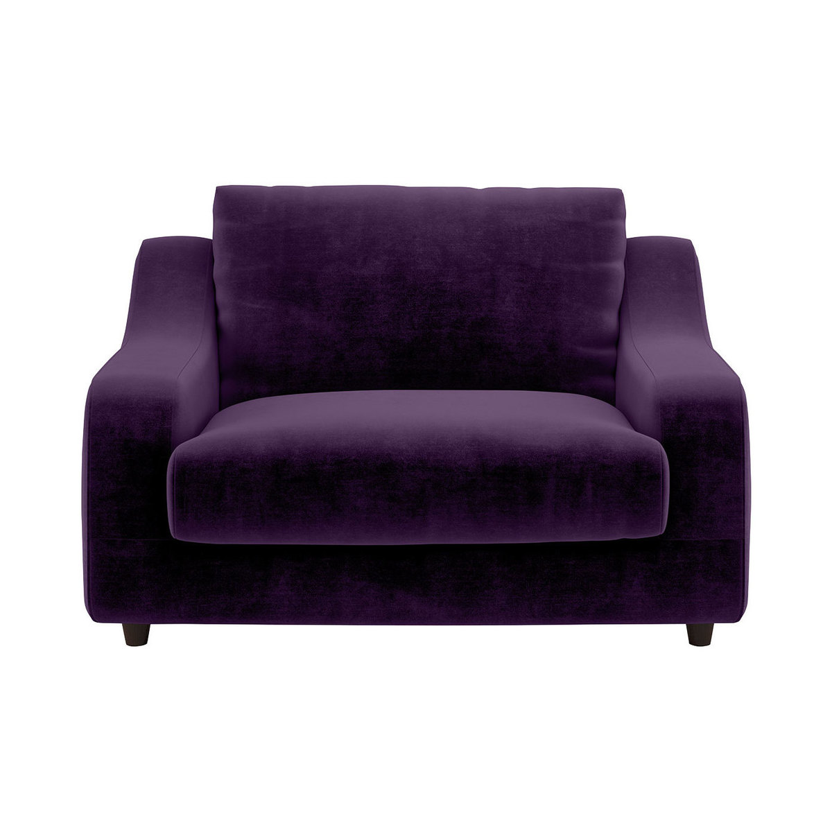 Slope Purple Velvet Loveseat Sofa, Purple – image 1