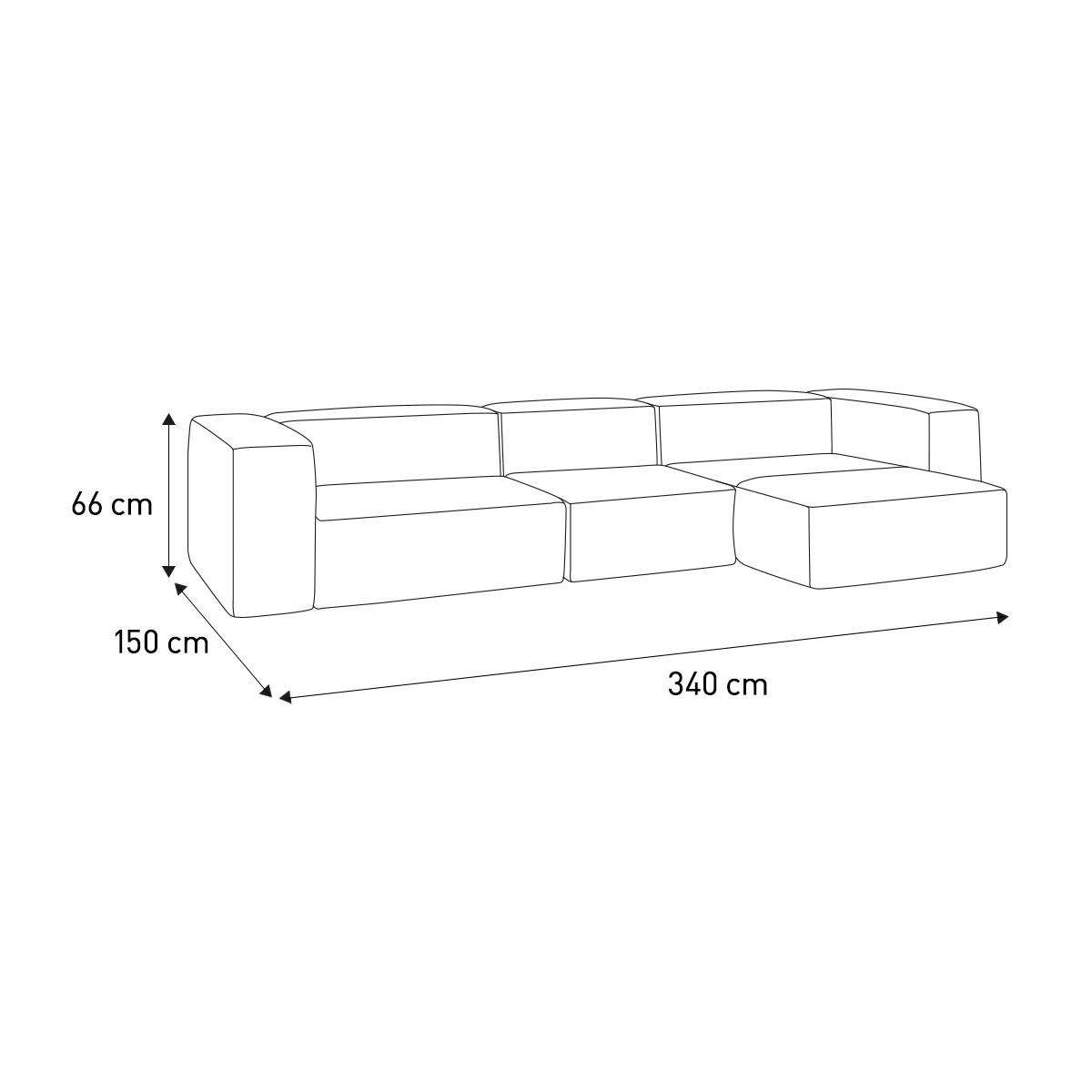 Opollo Grey Luxury Leather Large Right Arm Chaise Sofa Group, Grey – image 7