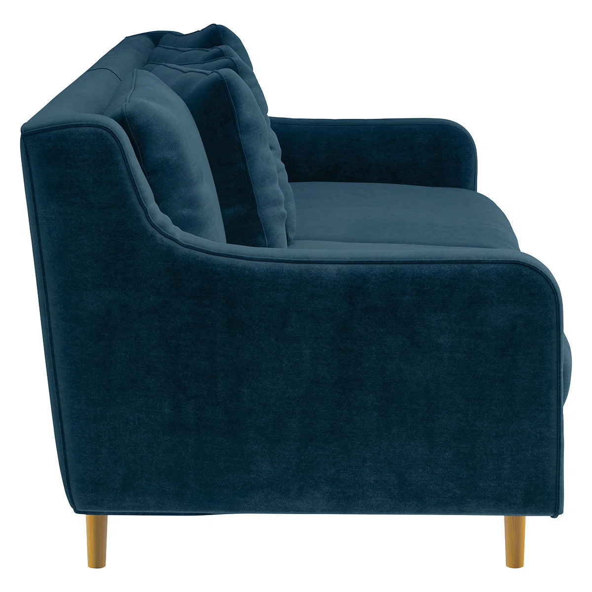 Swift Ink Blue Velvet 3 Seater Sofa, Blue – image 4