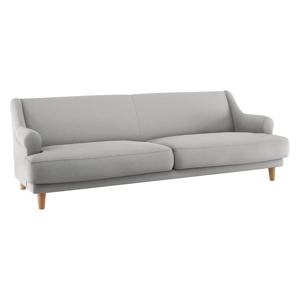 Townsend Grey Wool 4 Seater Sofa, Grey – image 3