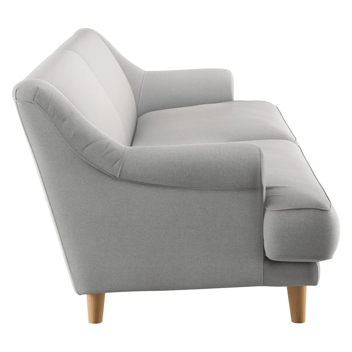 Townsend Grey Wool 4 Seater Sofa, Grey – image 4