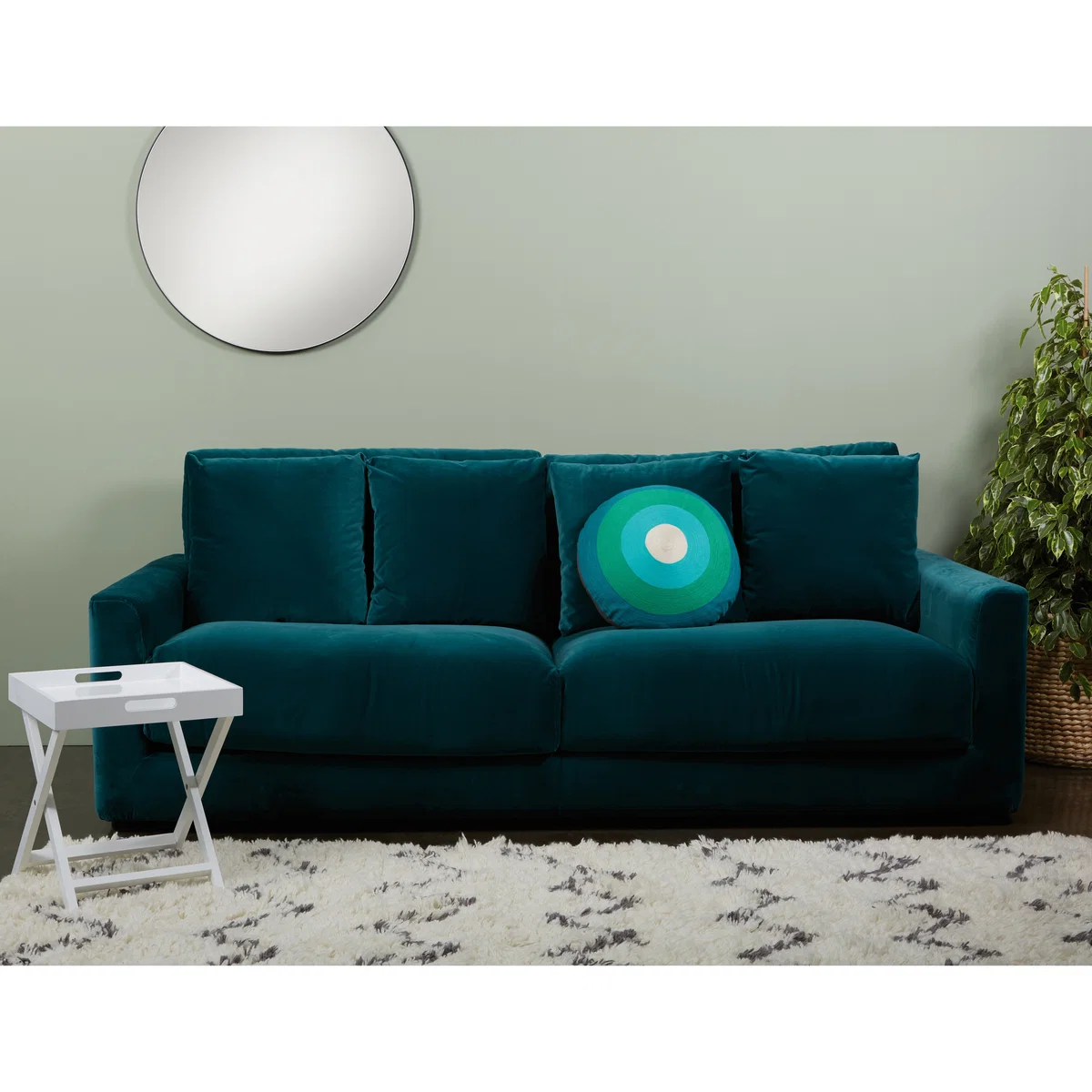 Rupert Ink Blue 2 Seat Sofa, Blue – image 6