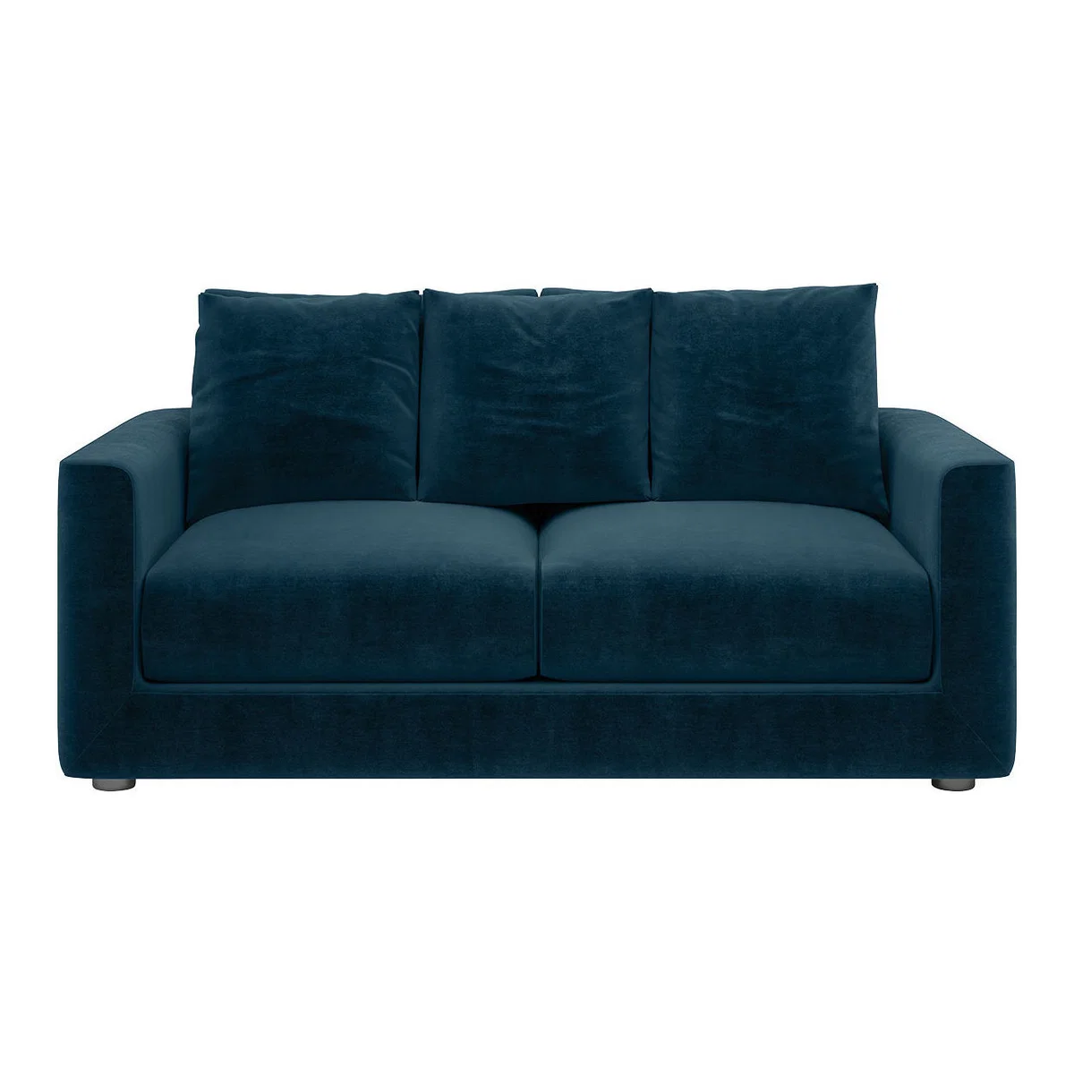 Rupert Ink Blue 2 Seat Sofa, Blue – image 1