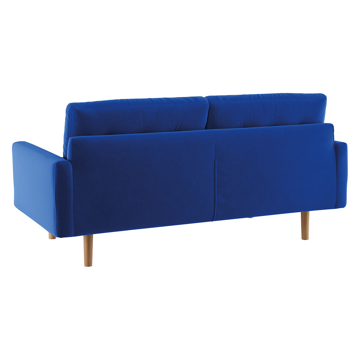 Fenner Cobalt Blue Lvelvet 2 Seater Sofa, Blue – image 5