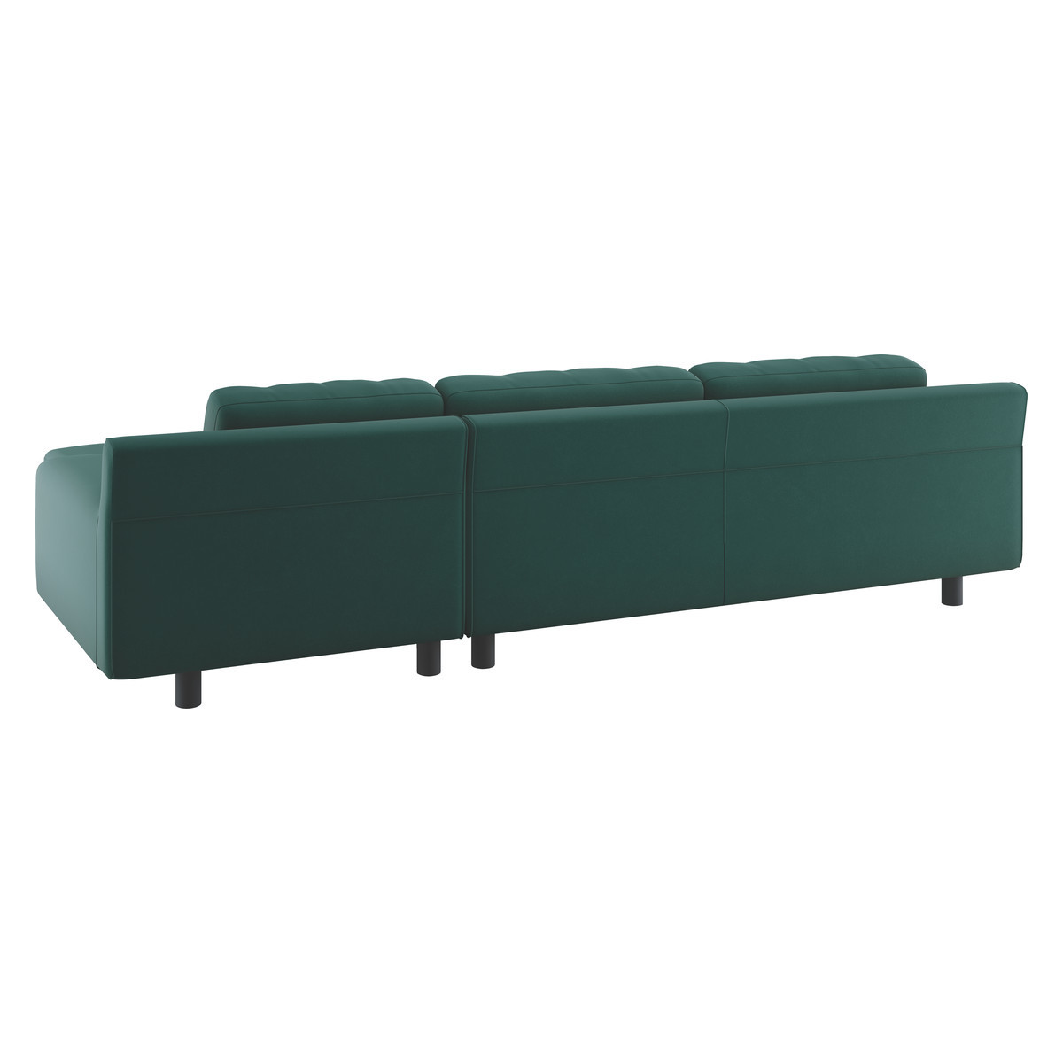 Hendricks Emerald Green Velvet Right Arm Chaise Sofa, Green – image 5