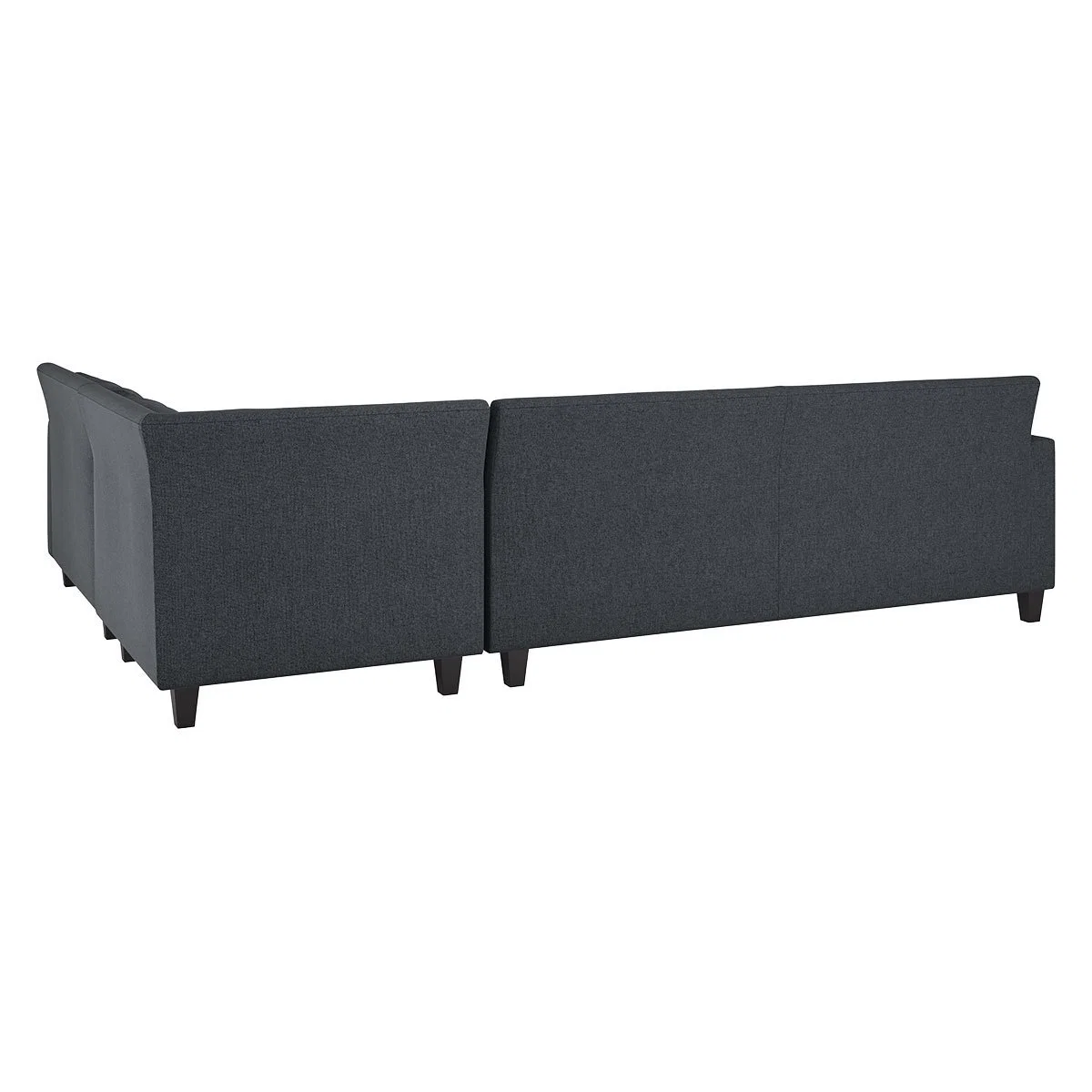 Chester Grey Textured FaBric Left-Arm Corner Sofa, Dark Feet, Grey – image 5