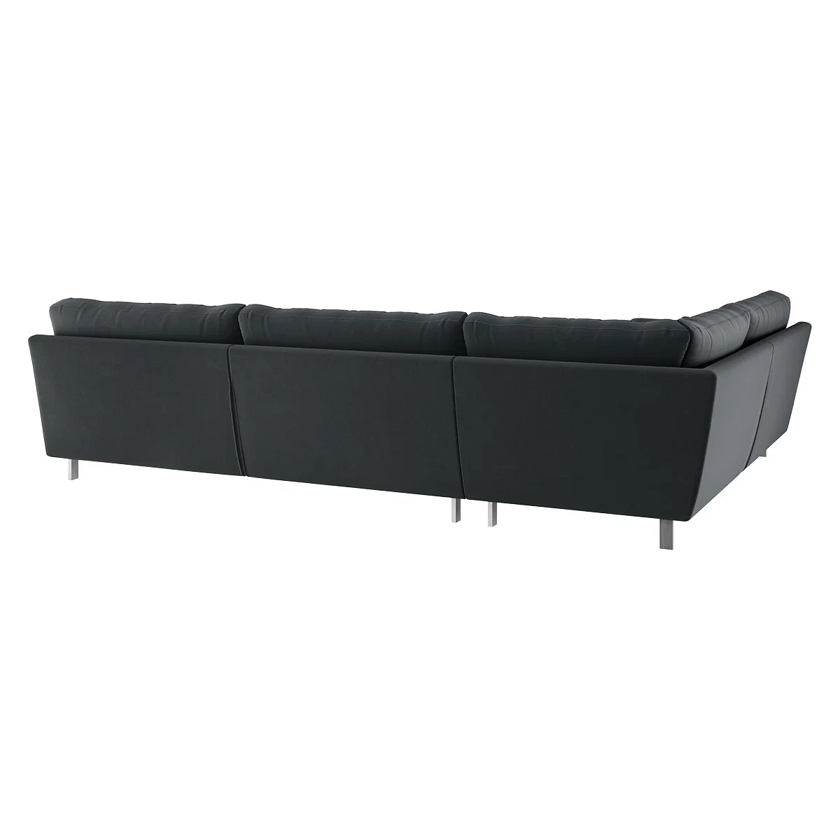 Cuscino Dark Grey Velvet  Right-Arm Corner Sofa, Grey – image 5