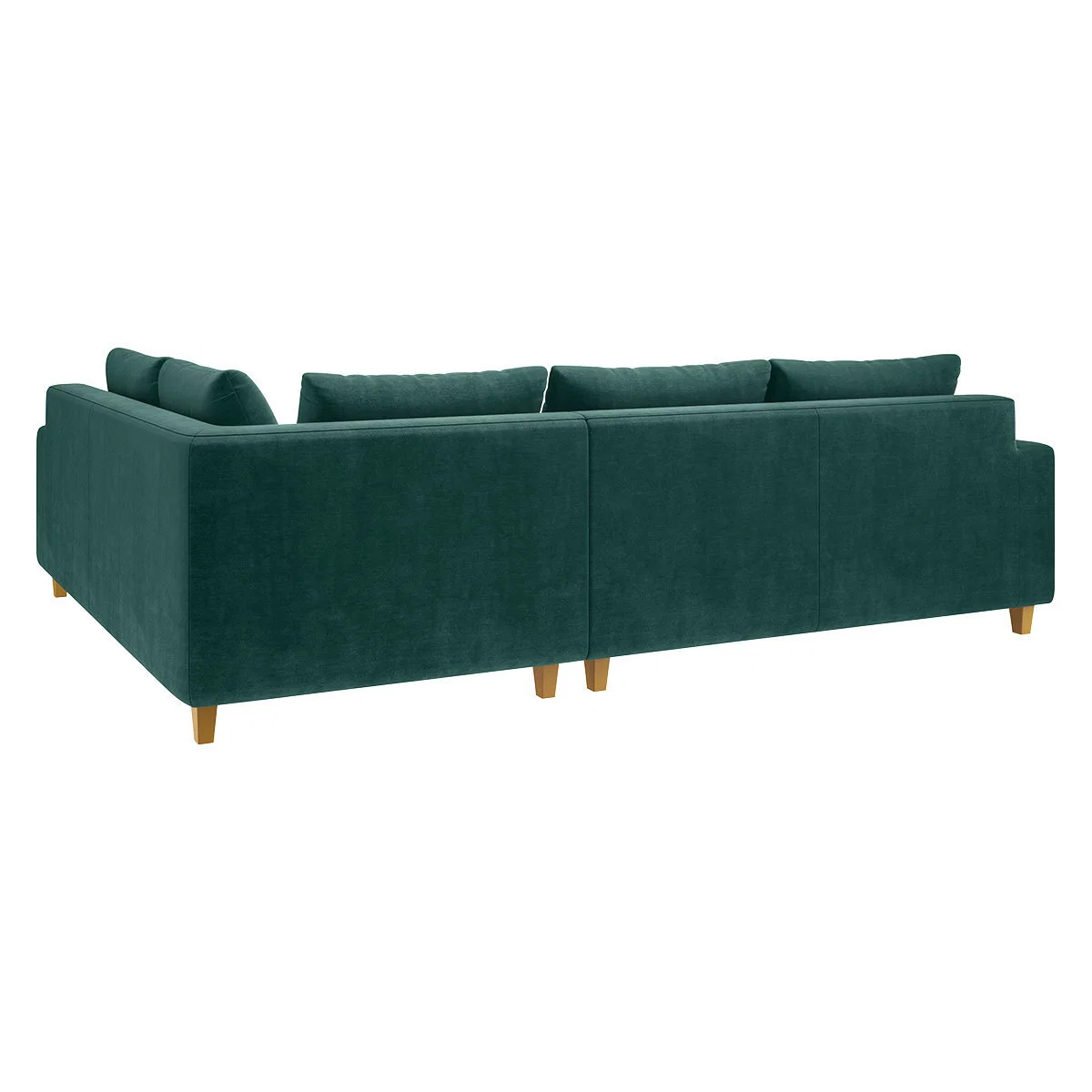 Wiltons Emerald Green Velvet Left Hand Corner Sofa, Green – image 5