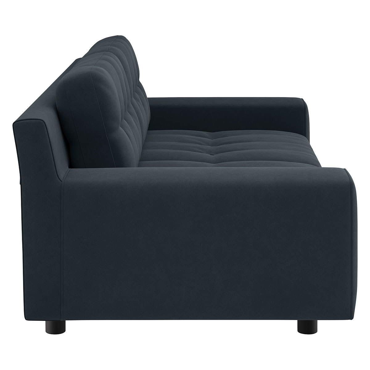 Hendricks Charcoal Grey Velvet 2 Seater Sofa, Charcoal – image 3
