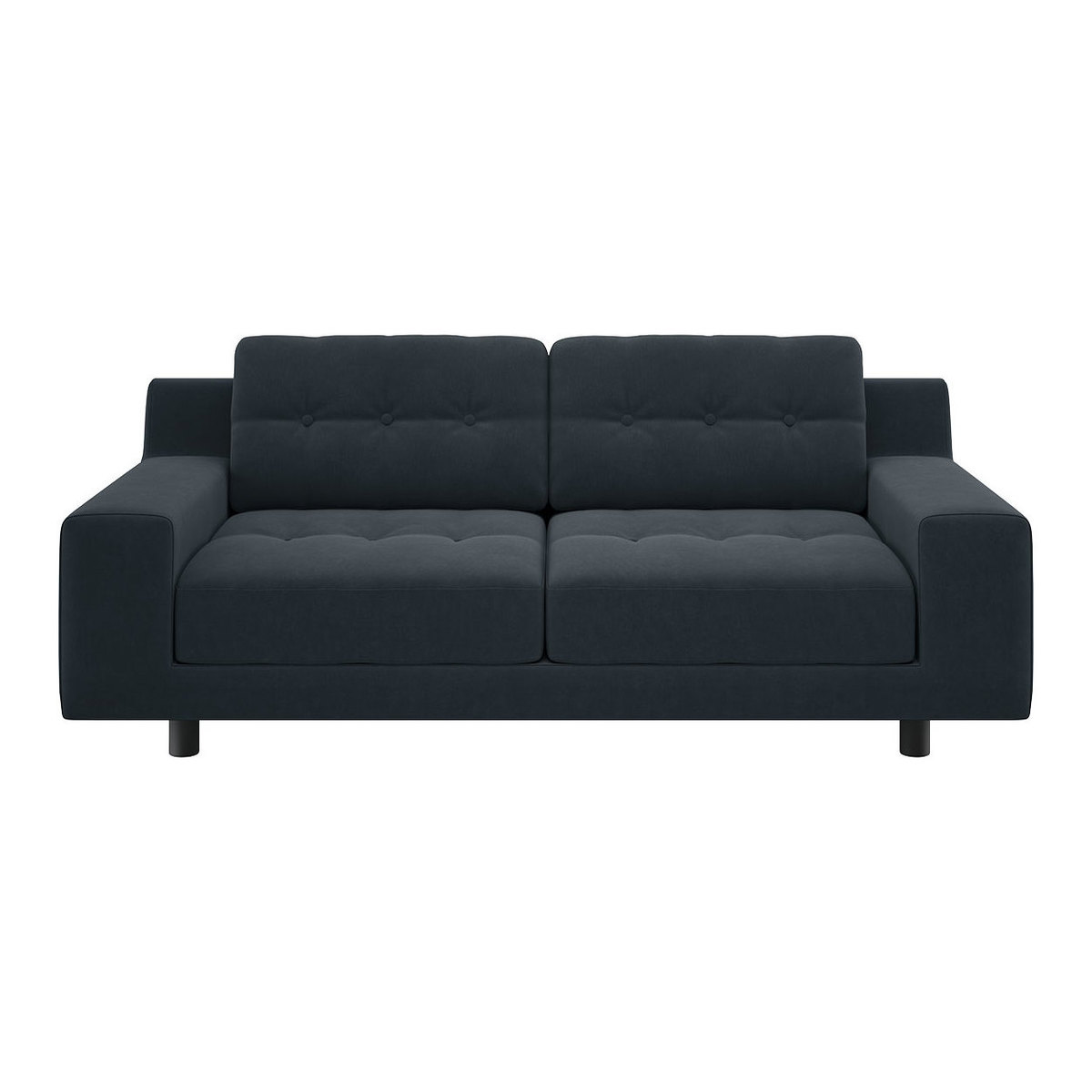 Hendricks Charcoal Grey Velvet 2 Seater Sofa, Charcoal – image 1