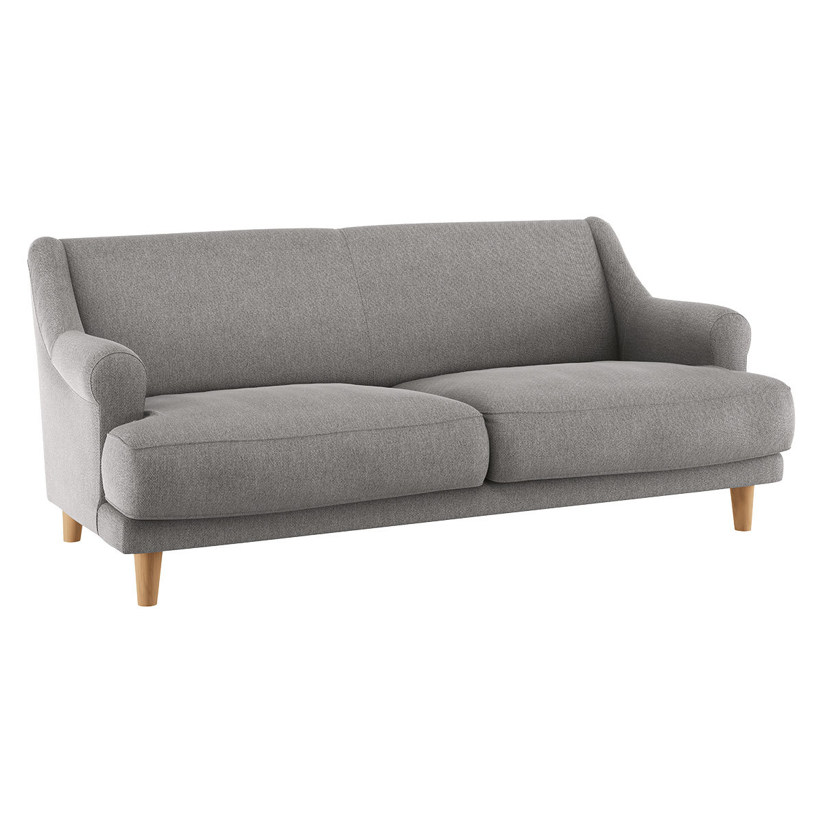 Townsend Grey FaBric 2 Seater Sofa, Grey – image 4