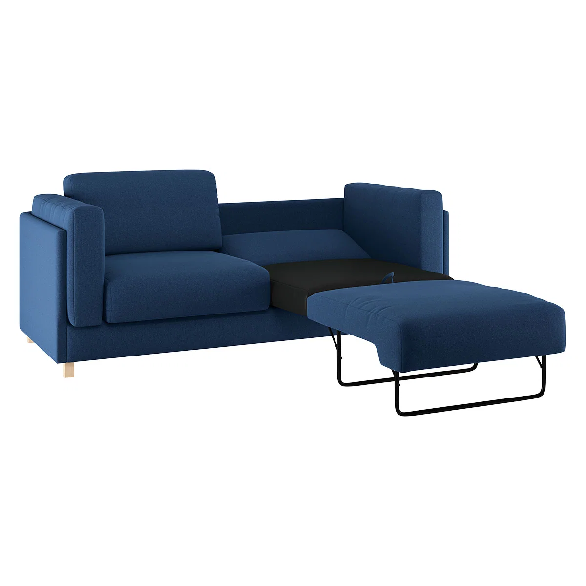 Colombo Blue FaBric 3 Seat Sofabed, Blue – image 7