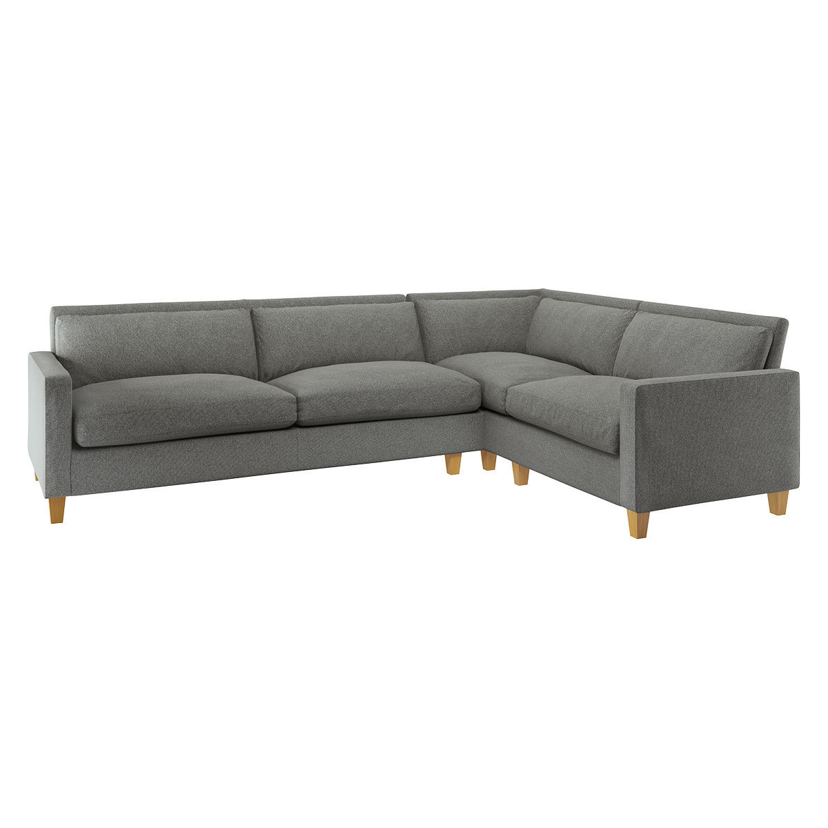 Chester Black & White FaBric Left Hand Corner Sofa, Black & White – image 3