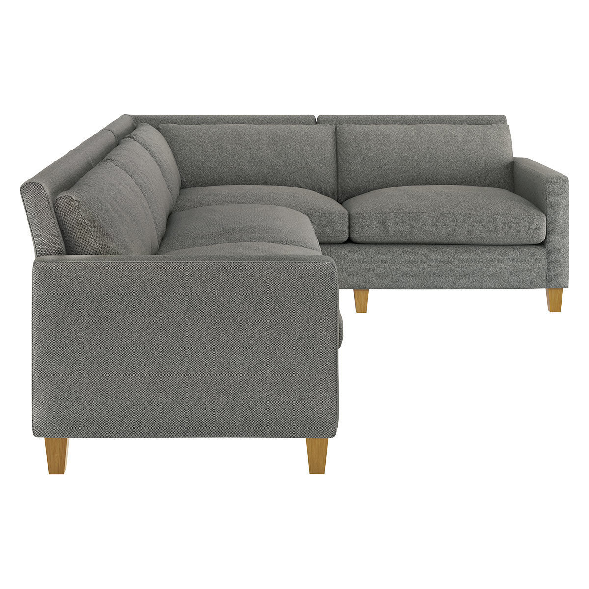Chester Black & White FaBric Left Hand Corner Sofa, Black & White – image 4
