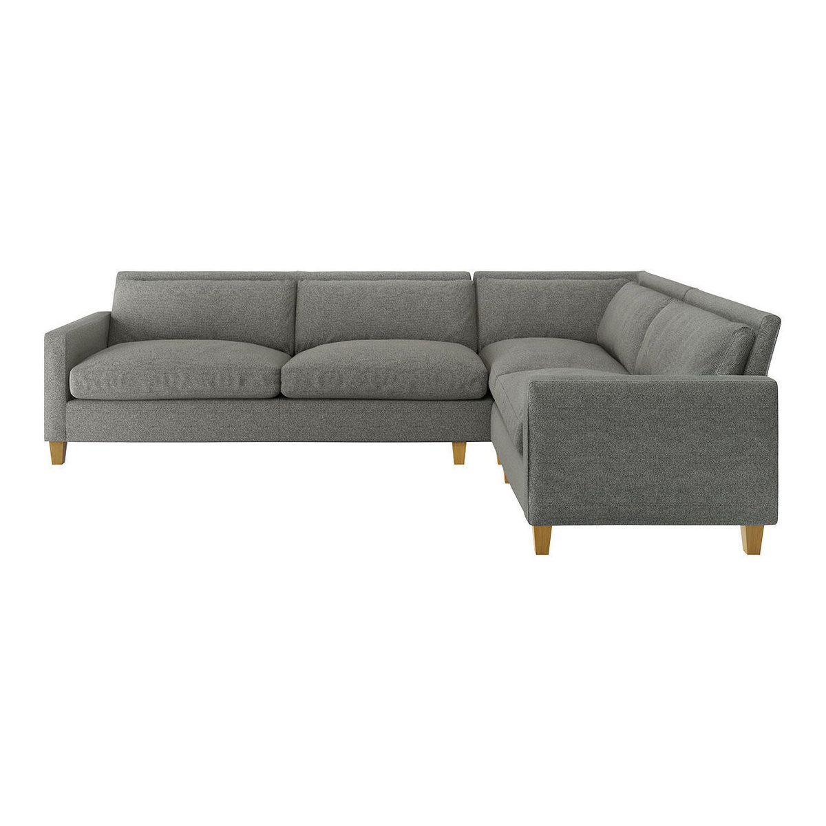 Chester Black & White FaBric Left Hand Corner Sofa, Black & White – image 1