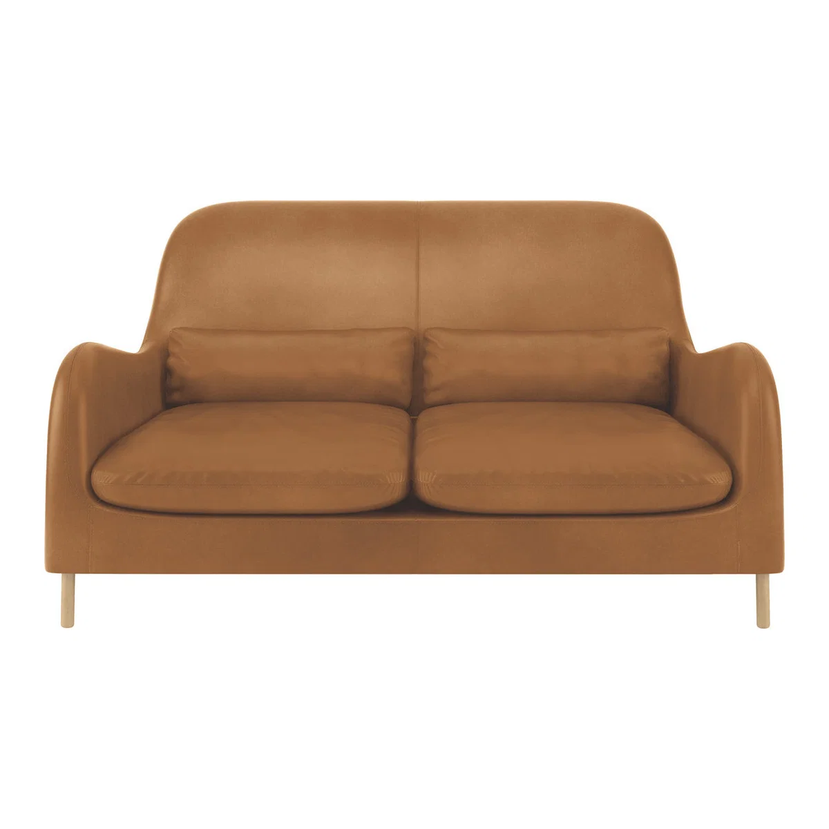 Smithfield Mid Tan Leather 2 Seater Sofa, Mid Tan – image 1