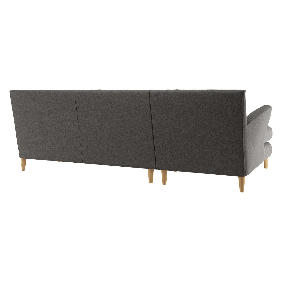 Keele Charcoal Grey Wool Left -Arm Chaise Sofa, Charcoal – image 5