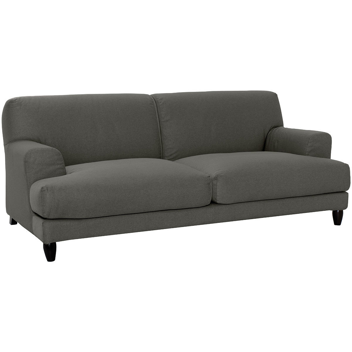 Askem Charcoal Grey FaBric 3 Seater Sofa, Charcoal – image 3