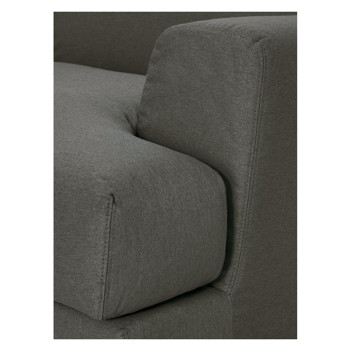 Askem Charcoal Grey FaBric 3 Seater Sofa, Charcoal – image 6