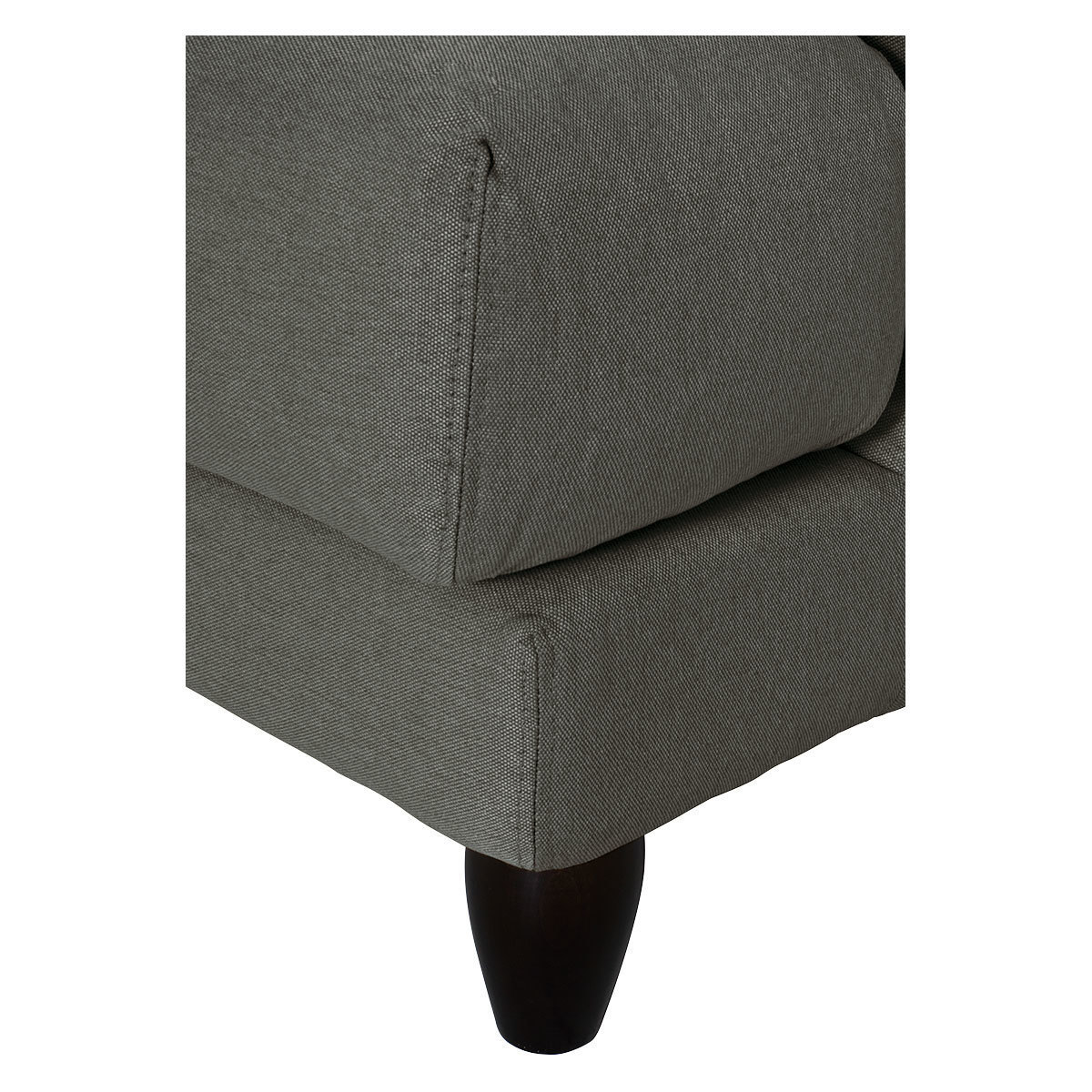 Askem Charcoal Grey FaBric 3 Seater Sofa, Charcoal – image 7