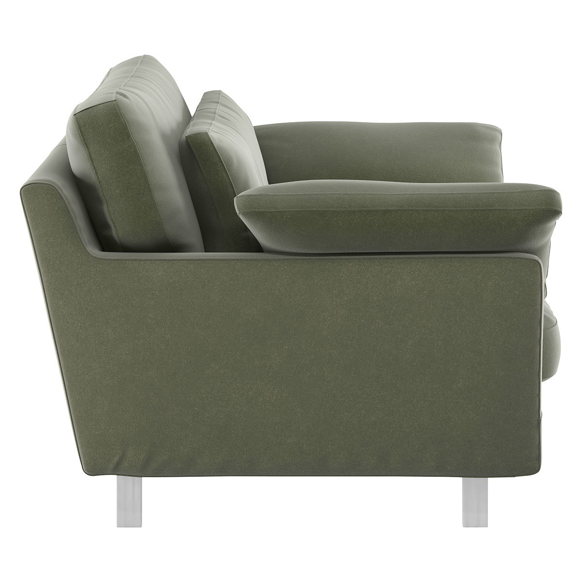Cuscino Sage Green Velvet Compact Sofa, Green Green – image 4