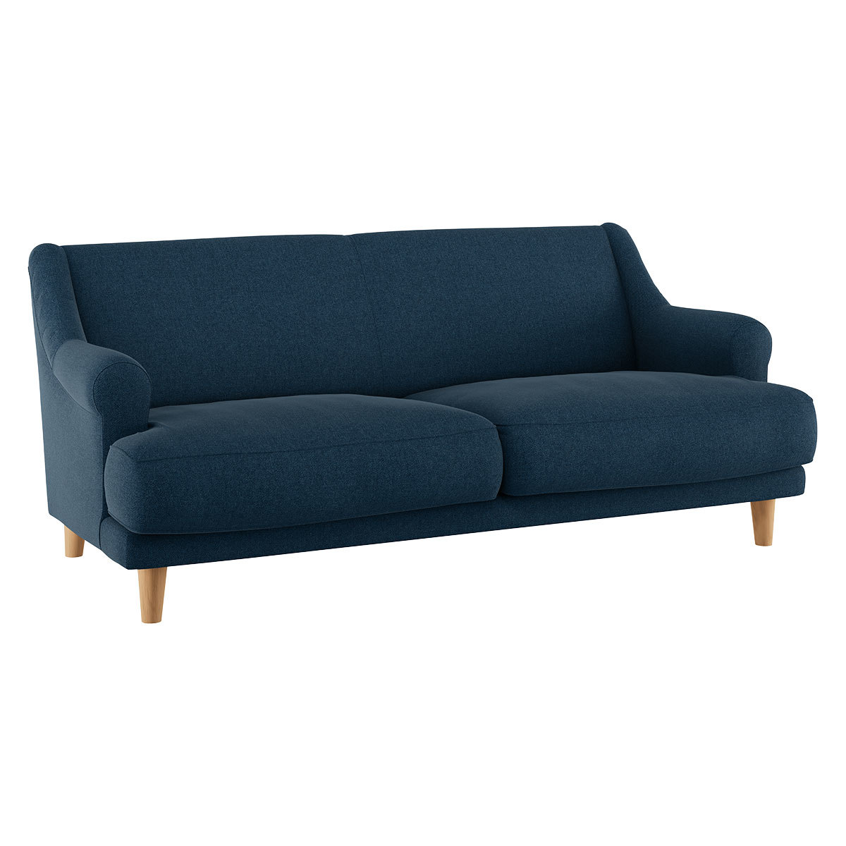 Townsend Navy Blue Tweed Wool Mix 2 Seater Sofa, Navy – image 4