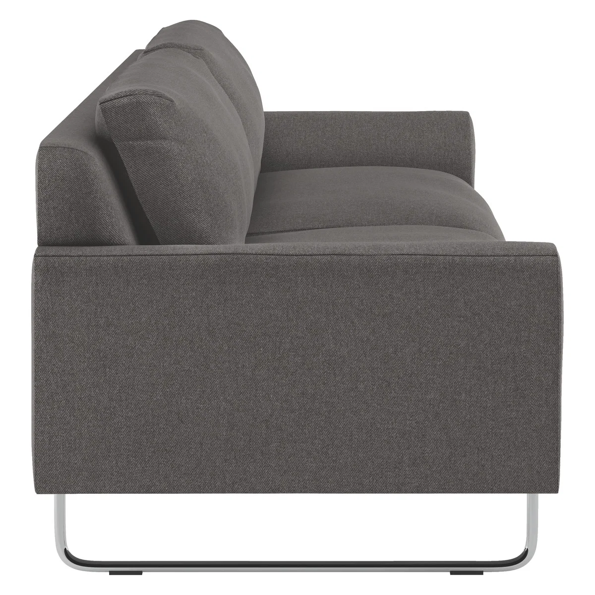 Lyle Charcoal Grey Tweed Wool Mix 3 Seater Sofa, Charcoal – image 3