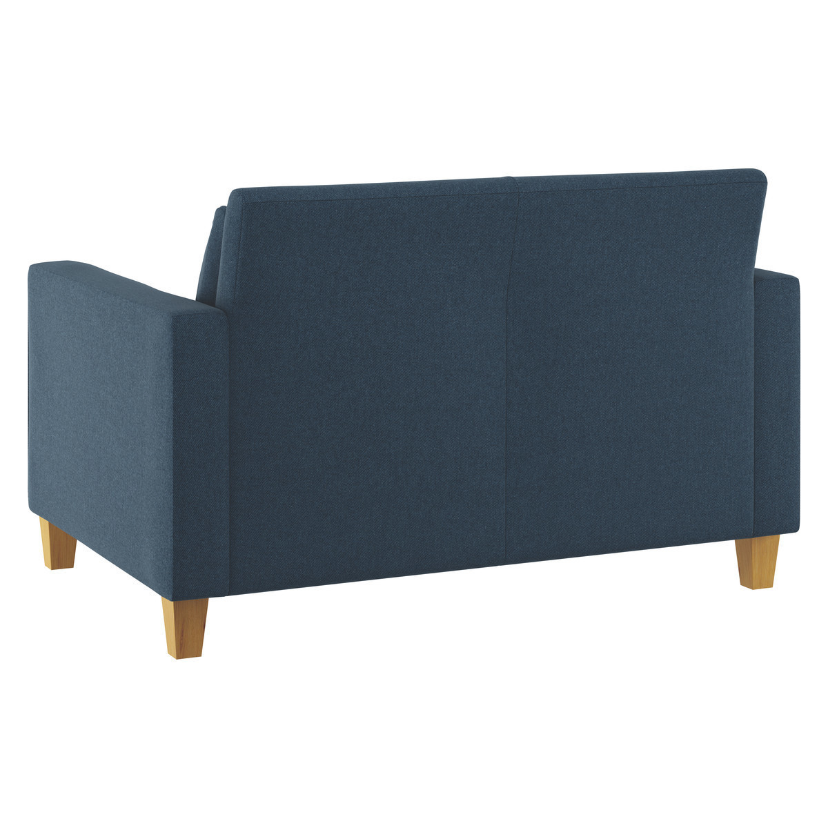 Chester Navy Blue Tweed Wool Mix Compact Sofa, Oak Stained Feet, Navy – image 5