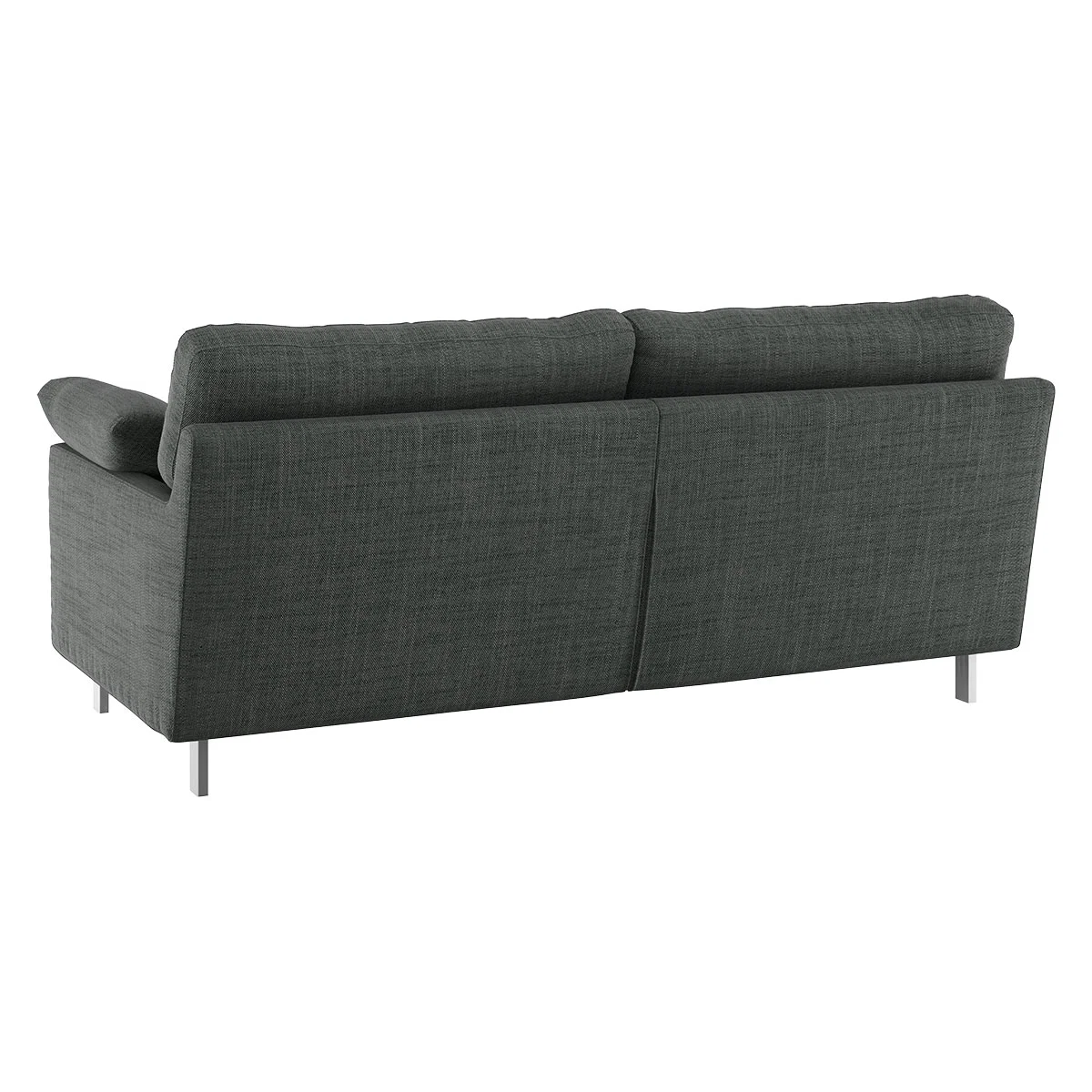 Cuscino Charcoal Grey Italian Woven FaBric 2 Seater Sofa, Charcoal – image 5