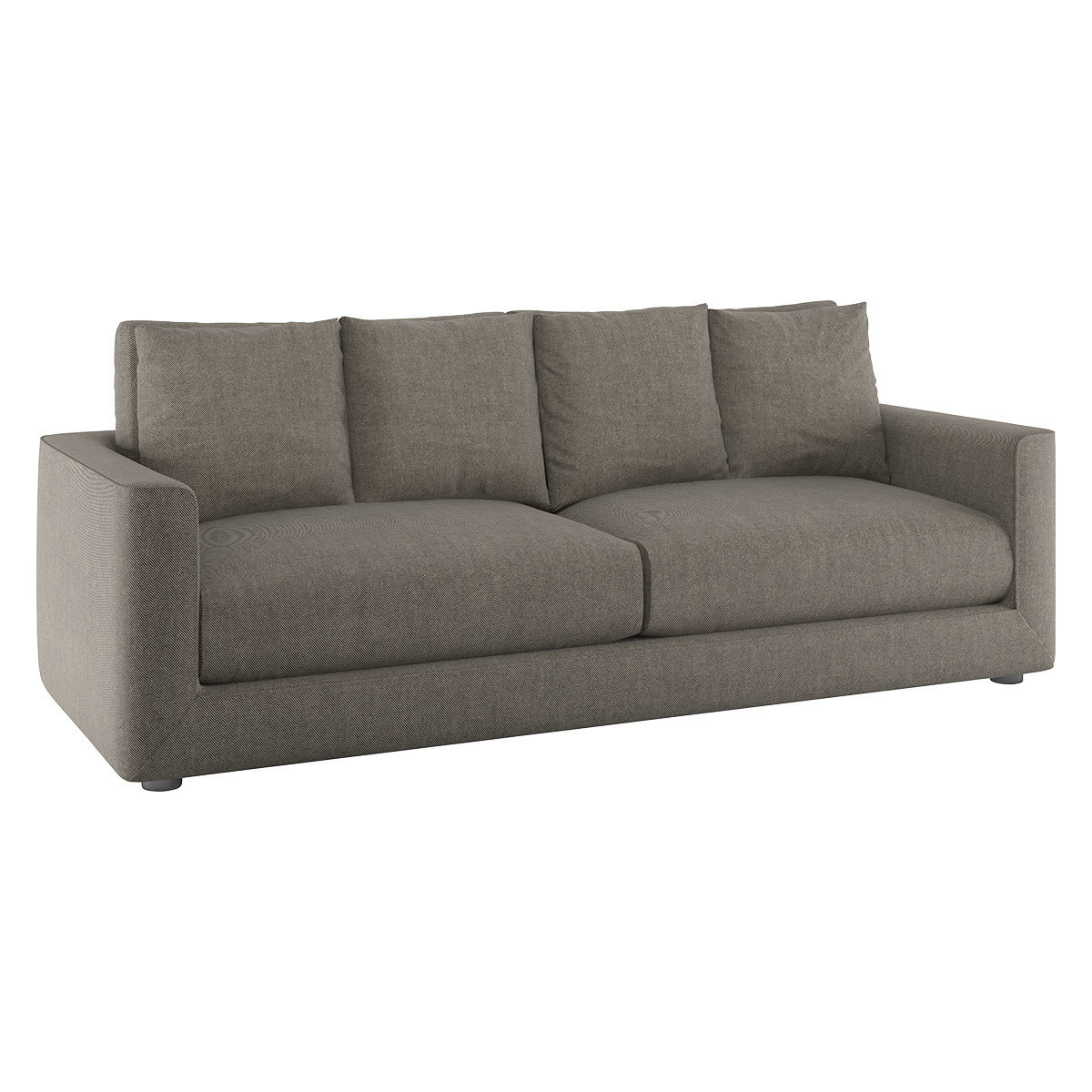 Rupert Black & White Stripey Linen 4 Seat Sofa Bed, Black & White – image 3