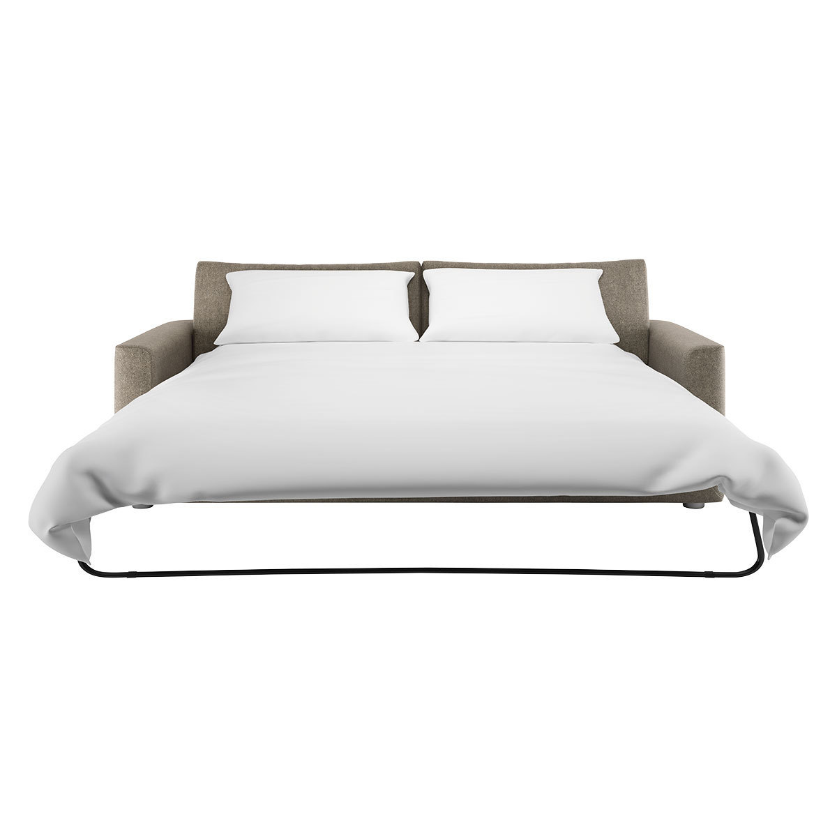 Rupert Black & White Stripey Linen 4 Seat Sofa Bed, Black & White – image 7