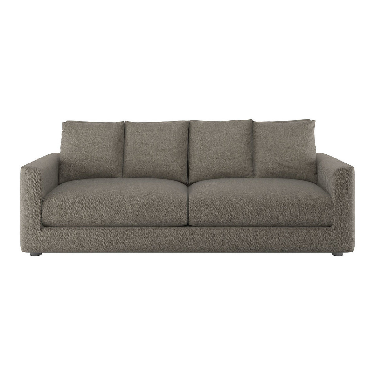 Rupert Black & White Stripey Linen 4 Seat Sofa Bed, Black & White – image 1